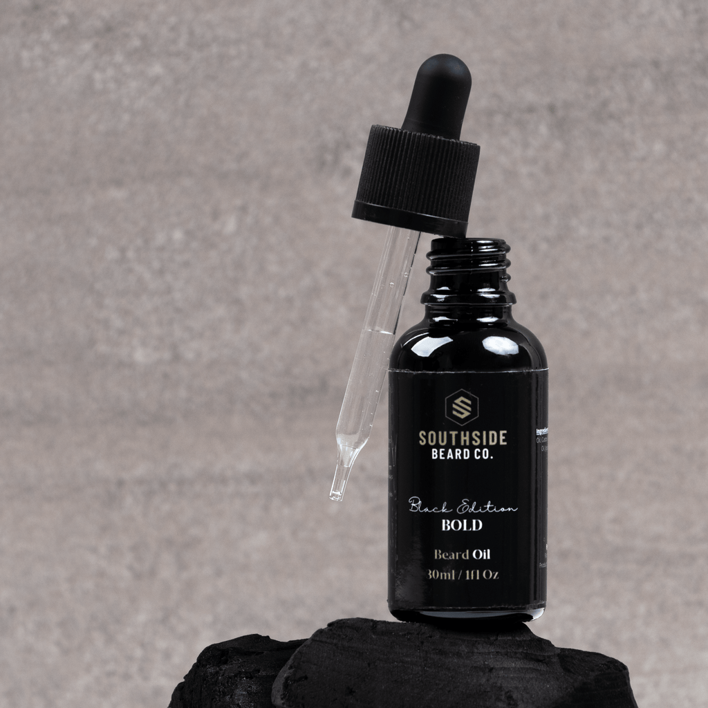 Black Edition Beard Oil: Bold - 30ml - Organic Oil - Softens & Moisturises
