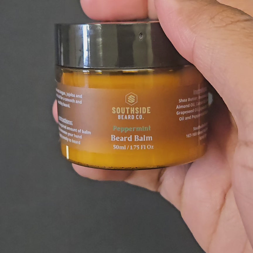 Peppermint Beard Balm | 50g | Medium Hold | Icy & Cool | 45+ Days Supply