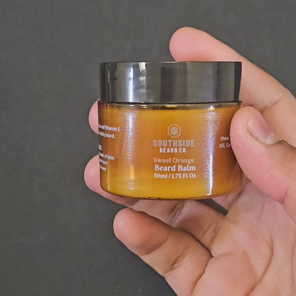 Sweet Orange Beard Balm | 50g | Medium Hold | Citrus Scented | 45+ Days Supply