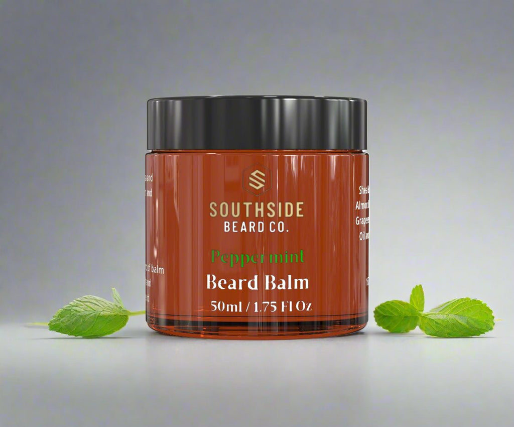 Peppermint Beard Balm | 50g | Medium Hold | Icy & Cool | 45+ Days Supply